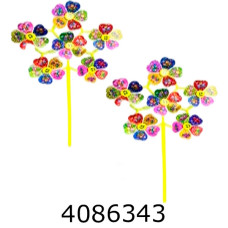 Вітрячок Квітка 26см в кульку (100) LY-6012