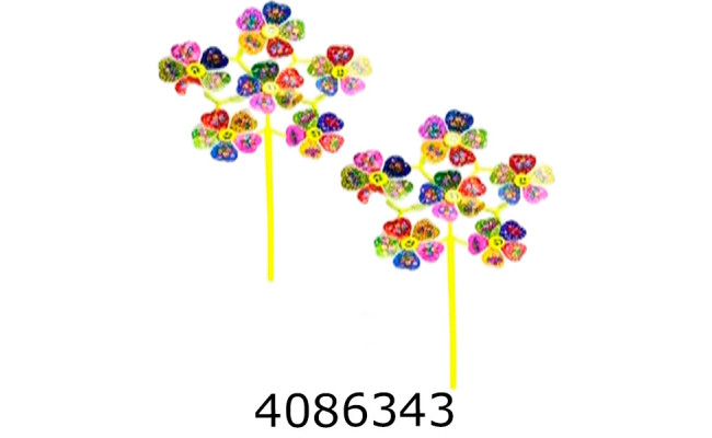 Вітрячок Квітка 26см в кульку (100) LY-6012