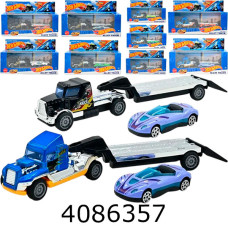 Трейлер в коробці Hot Wheels машинкою 8шт. 2 види (84/168) 6704A