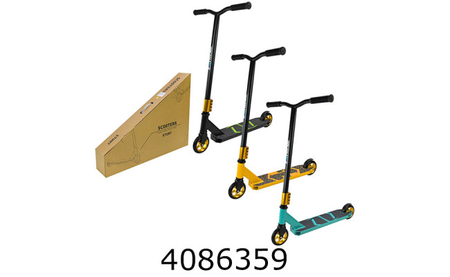 Самокат трюковий алюмін. PU 110мм 3 кольори (6) TR2629