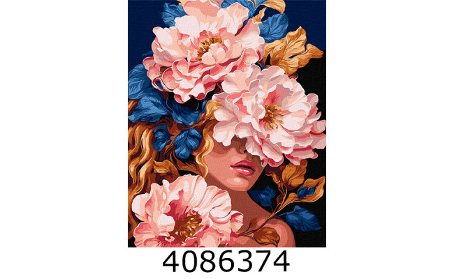 Картина по номерам 40*50см квіти 
