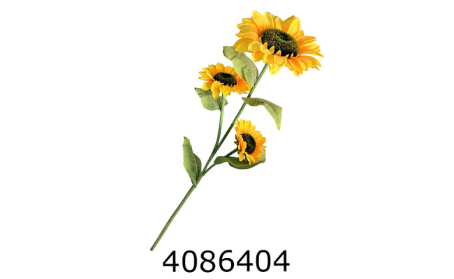 Гілка соняшник 3 квітки 120см 1-29