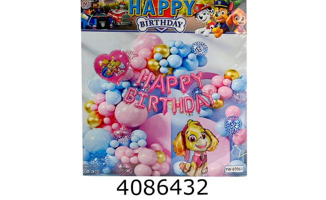 Повітряні кульки фотозона Paw Patrol 55шт (5) 10-43