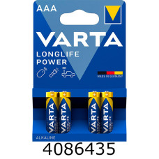 Батарейка Varta LongLife Max Power R3/4 блістер ціна за 4шт. (10/50) AAA