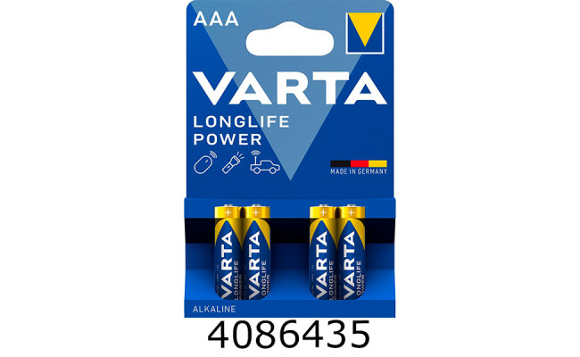 Батарейка Varta LongLife Max Power R3/4 блістер ціна за 4шт. (10/50) AAA