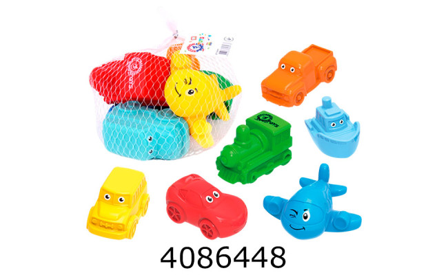 Іграшка для купання Транспорт 6шт ТехноК (10) 8973