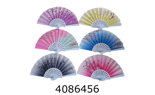 Віяло з квітами ціна за 12шт. (50) 500-1