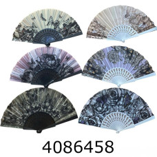 Віяло з квітами ціна за 12шт. (50) 500-13