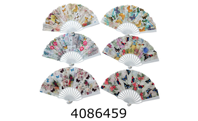 Віяло з квітами ціна за 12шт. (50) 500-14