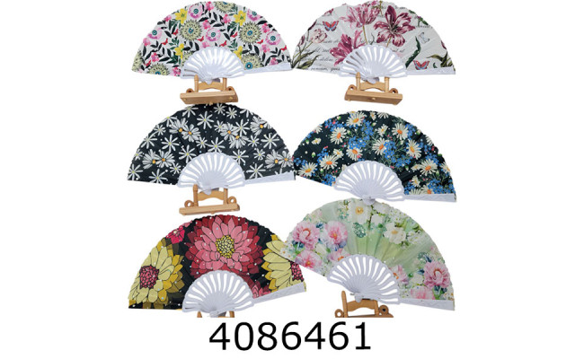 Віяло з квітами ціна за 12шт. (50) 500-17