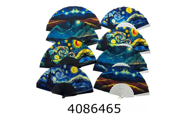 Віяло з квітами ціна за 12шт. (50) 500-5