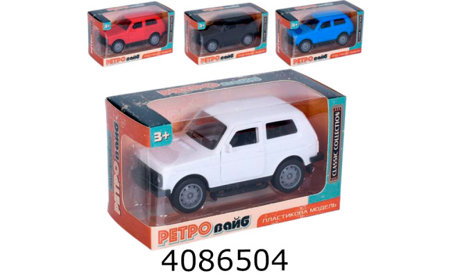 Машина в слюді інерц. Lada Niva (ВАЗ-2121) 4 кольори (72) 6333