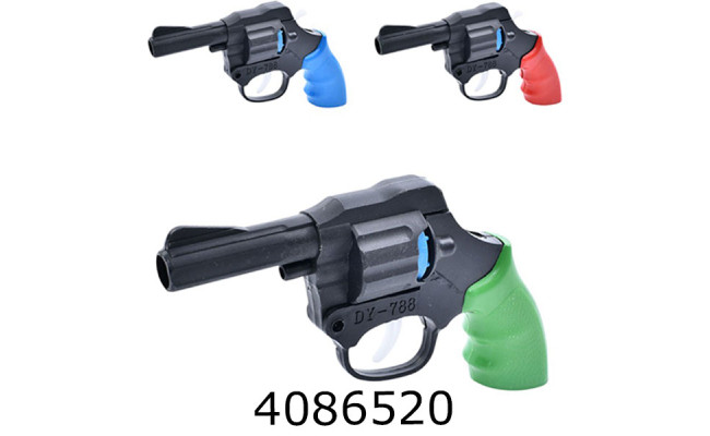 Пістолет під пістони в кульку 3 кольори 9*16*3см (555) TD2023142