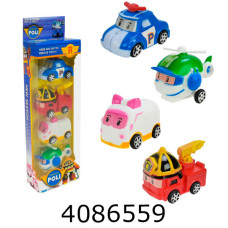 Машина в кульку  Robocar Polli 4 види 28*9*5см (96/192) 9B