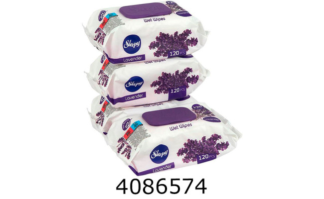 Серветка волога 120шт. Sleppy Lavanda з клапаном (12) 205431
