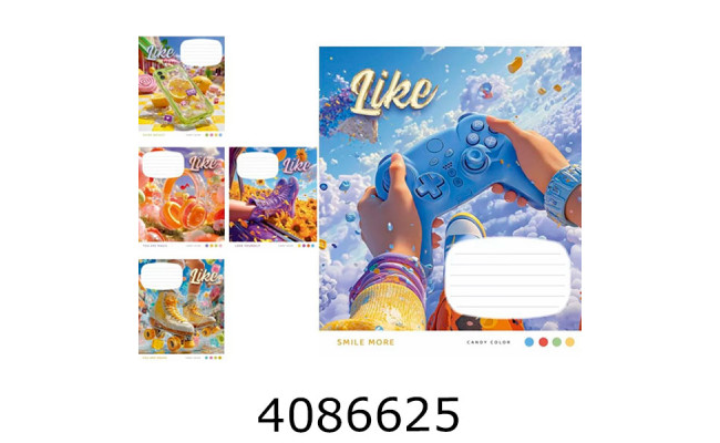 Зошит шк. 24 арк. лін. Школярик ВД-лак  (25/100) 024-3681L