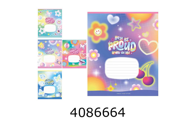 Зошит шк. 24 арк. лін. Школярик Star виб.УФ-лак (25/300) 024-3570L