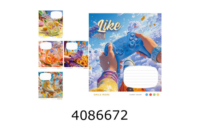 Зошит шк. 18 арк. лін. Школярик ВД-лак   (25/250) 018-3681L
