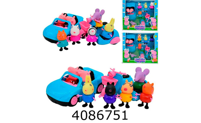 Герої Peppa Pig 4шт аксесуари в коробці (30) 1830H