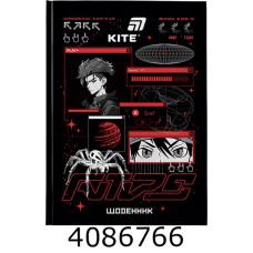 Щоденник шк. тв. обкл. Kite Red Anime (20) K26-262-8