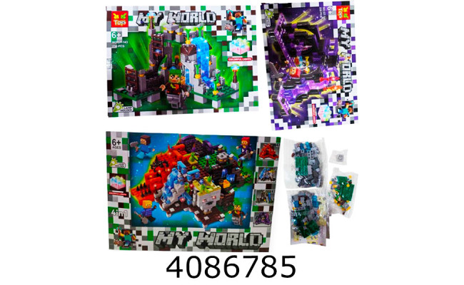 Конструктор Minecraft 238-239 дет. мікс 4 в коробці (4) GT-143