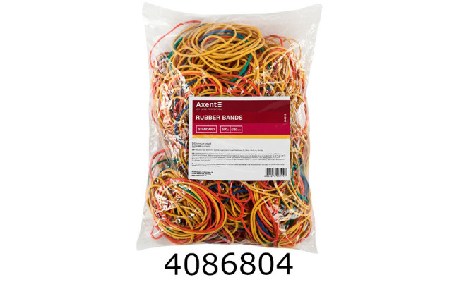 Резинка для грошей 500г Axent Standard кольорова (20) D4612