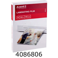 Плівка для ламін. Axent 125мкм А4 100шт 216*303мм (10) 2040-A
