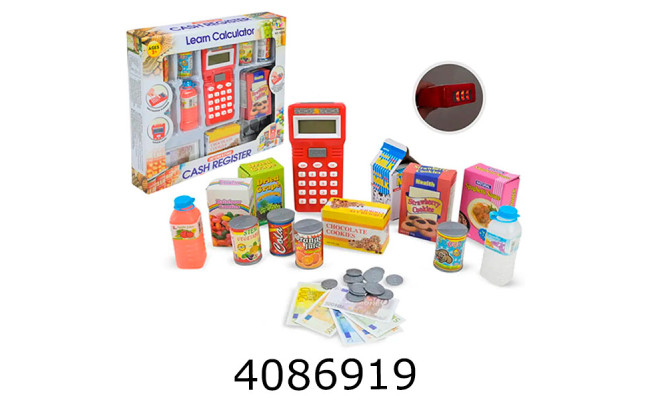Касовий апарат з продуктами грошима терміналом картками 33*28*5см (18/36) 1609N