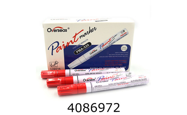 Маркер - фарба масляний червоний 2.0-2.8mm DSCN7501-RD (12) 754249В
