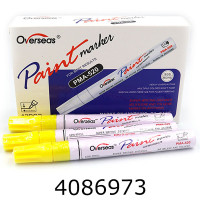 Маркер - фарба масляний лимонно-жовтий 2.0-2.8mm DSCN7501-YE (12) 754251В