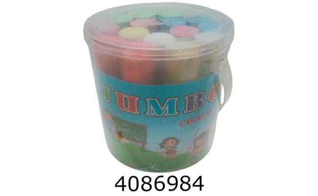 Крейда кольорова 15 шт. кругла Jumbo у відерку DSCN1428 (36) 1428DSCN