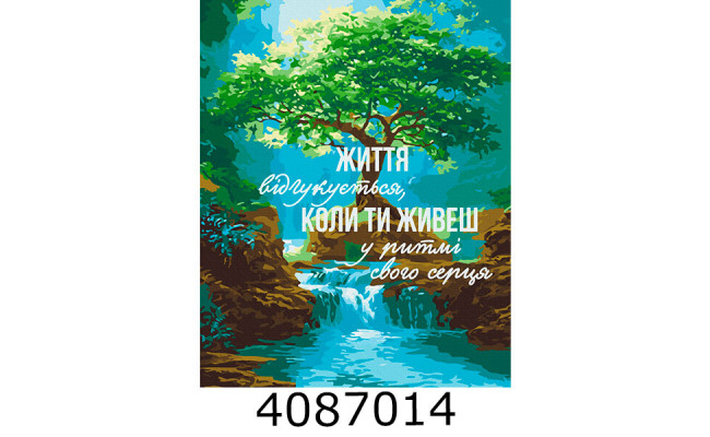Картина по номерам 40*50см патріот. 