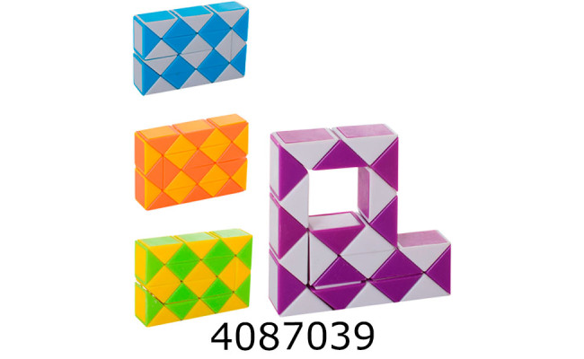 Логіка Змійка в кульку 4 кольора 4*5*1см (240) 192