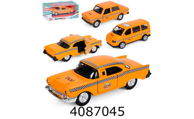 Машина інерц. в коробці Таксі 3 кольори 16*7*7см (36) M 5659