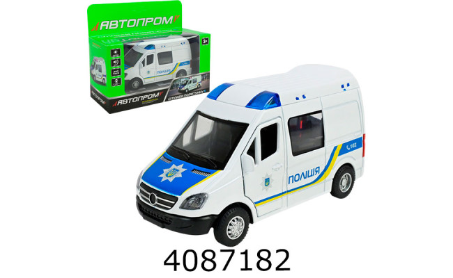 Машинка Поліція муз.світ 17*14*6см Автопром (54/108) AP7542