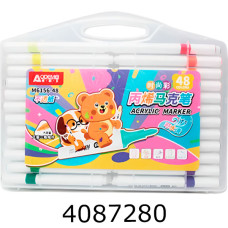 Маркер акрил. набір 48 шт +Washable Aodemei 