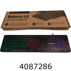 Клавіатура Defender Balance LQ Rainbow RGB-підсвічування низький хід клавіш 450790 Клавіатура Defender Balance LQ Rainbow RGB-підсвічування низький хід клавіш 450790