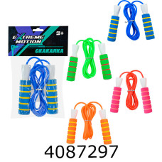 Скакалка в кульку 4 кольори 270см (200) JR2209 Скакалка в кульку 4 кольори 270см (200) JR2209