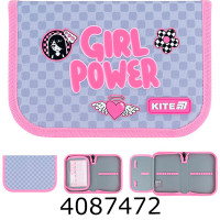 Пенал 1 відд. + 1 відв. Kite 621 Girl's Power (12) K26-621-5 Пенал 1 відд. + 1 відв. Kite 621 Girl's Power (12) K26-621-5