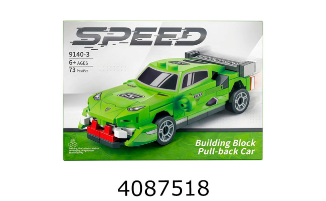 Конструктор машина Supercar 73дет. в коробці 15*15*11см (144) 9140-3
