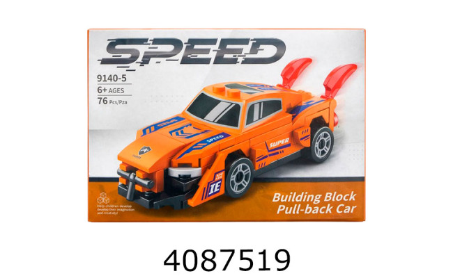 Конструктор машина Supercar 76дет. в коробці 15*15*11см (144) 9140-5