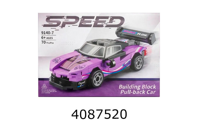Конструктор машина Supercar 70дет. в коробці 15*15*11см (144) 9140-7