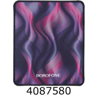 Коврик комп'ютерний Borofone BG12 200*240*2 прогумований чорний-рожевий