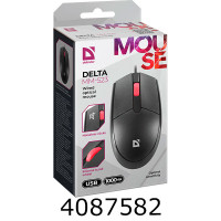 Мишка комп. Defender Delta MM-523 чорна 3 кнопки 52523