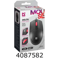 Мишка комп. Defender Delta MM-523 чорна 3 кнопки 52523
