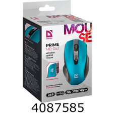 Мишка комп. Defender Prime MB-053 бірюзова 6 кн. бездротова 52054