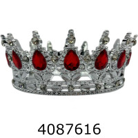 Корона для торта срібло - червона SA1706
