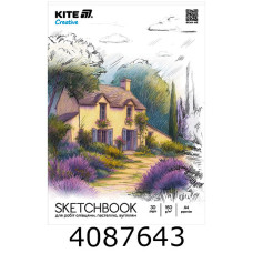 Скетч-бук для робіт олівцями А4 30арк. Kite Creative K-1278
