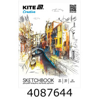 Скетч-бук для робіт олівцями А5 30арк. Kite Creative K-1277