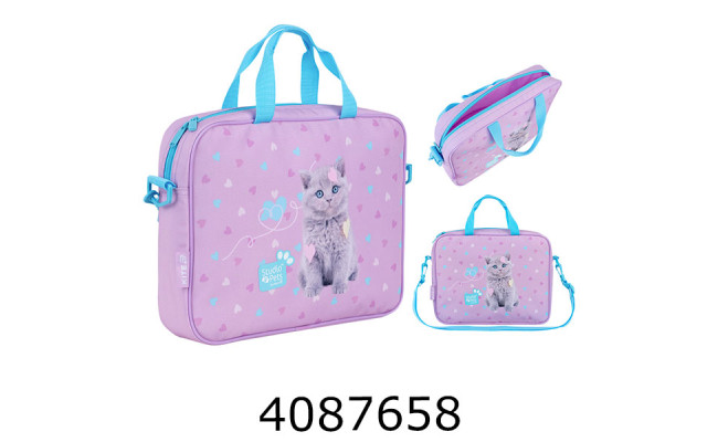Сумка Kite текстильна A4 1 відд. Studio Pets SP26-589